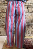 Bloc Striped Wide Barrel Pant Denim & Rhubarb